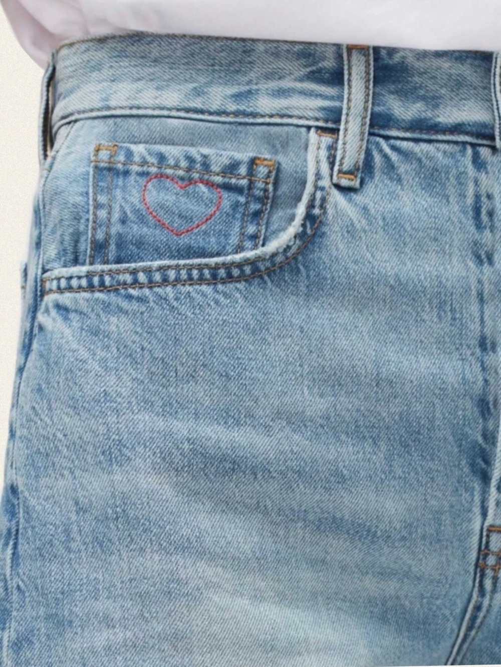 7 For All Mankind Easy James Denim Shorts - Picture 3 of 10